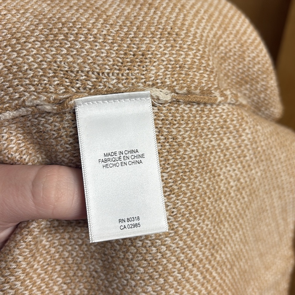 NWT Lucky Brand Shawl Collar Open Front Jacquard Knit Cardigan Size S - Picture 11 of 15